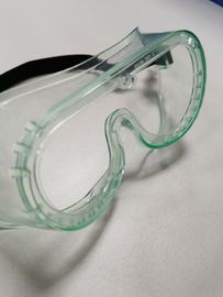 Nebbia cristallina Eco del PVC della struttura di occhiali di protezione della prova della spruzzata anti amichevole